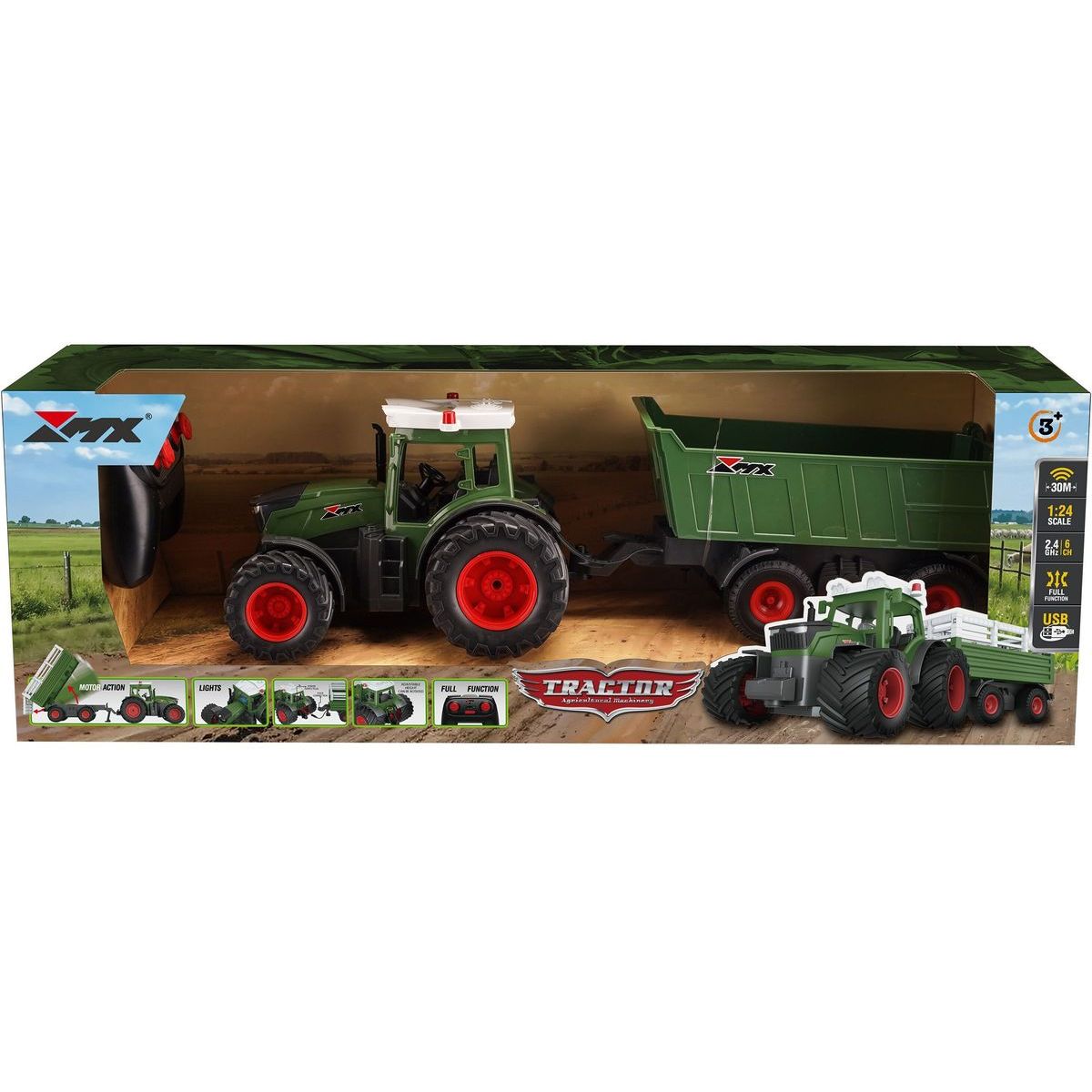 Alltoys RC traktor s valníkem 2.4Ghz