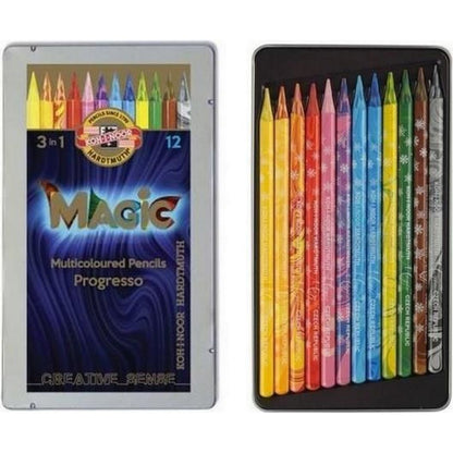 Koh-i-noor sada tužek pastelových v laku MAGIC 8772 12 ks
