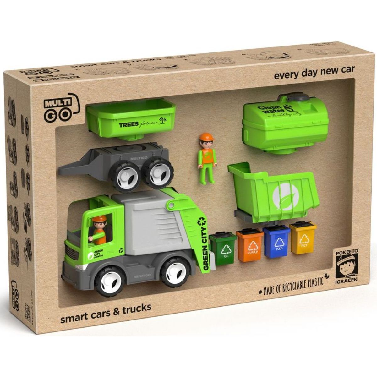 ECO MultiGO City set - figurky Igráčků s auty