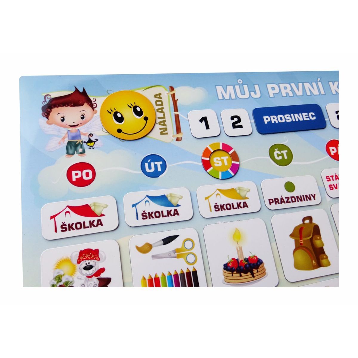 Kalendář magnetický - Školka 114 ks magnetek