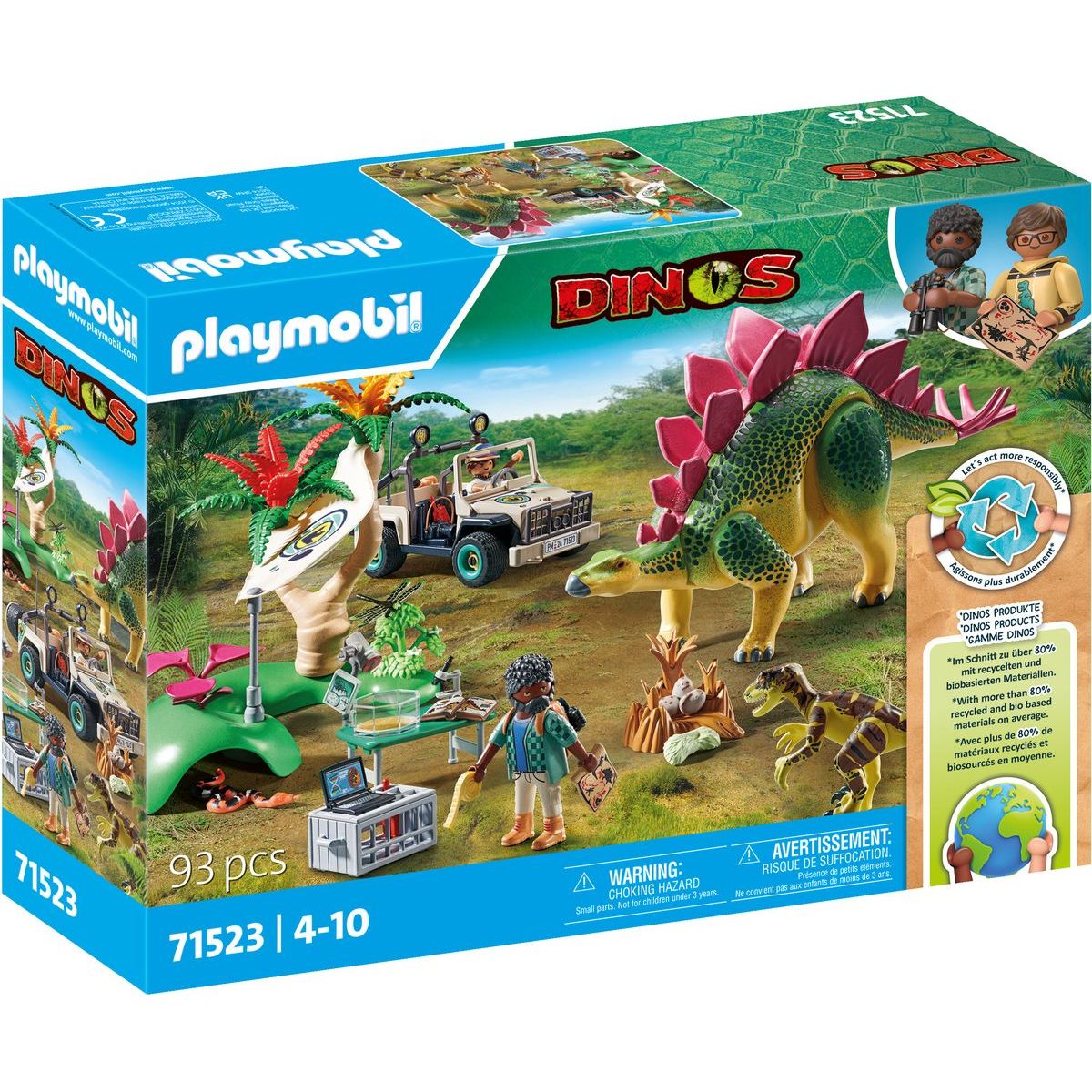 PLAYMOBIL® 71523 Výzkumný tábor s dinosaury