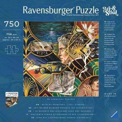 Ravensburger 120009962 Art & Soul: Velký Gatsby 750 dílků