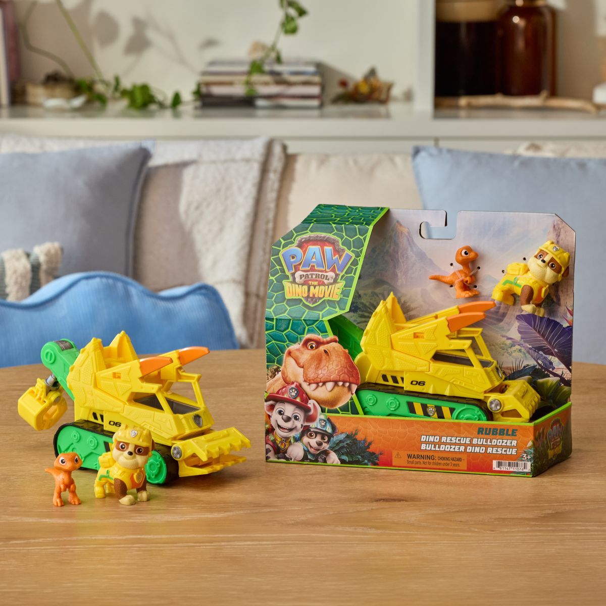 Spin Master Tlapková patrola Dino akční vozidlo Rubble