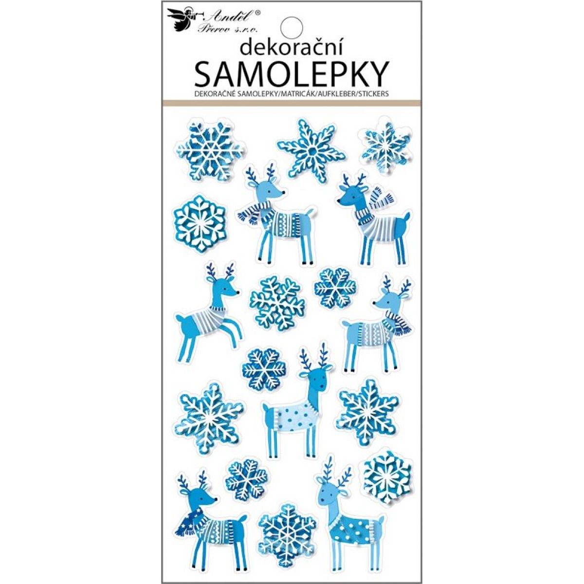 Samolepky jeleni 10 x 21 cm