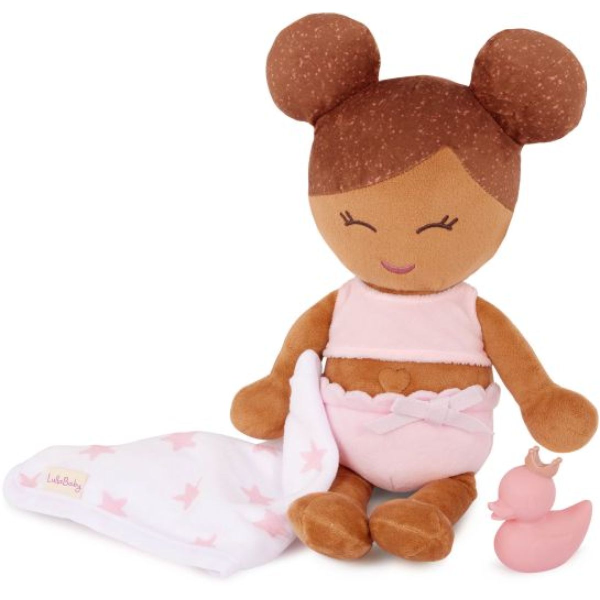 LullaBaby Panenka plyšová do vany Light Brown Hair