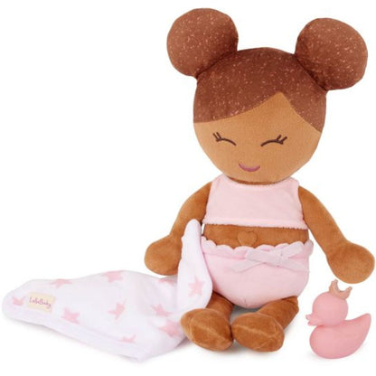 LullaBaby Panenka plyšová do vany Light Brown Hair