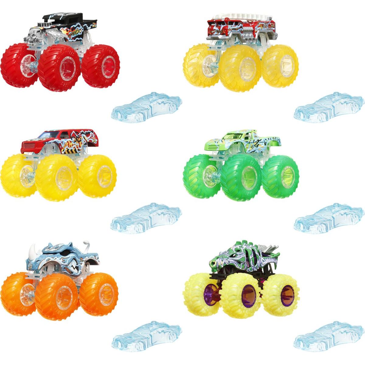 Hot Wheels Monster Trucks Power Smashers truck červená kola