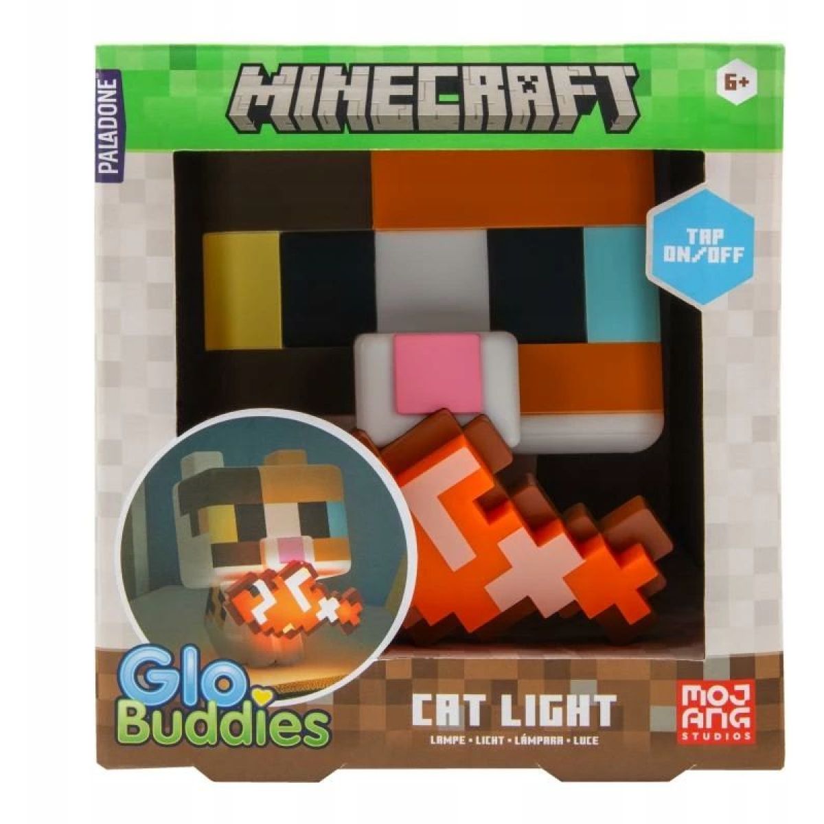 Paladone Minecraft světlo GloBuddies Kočka