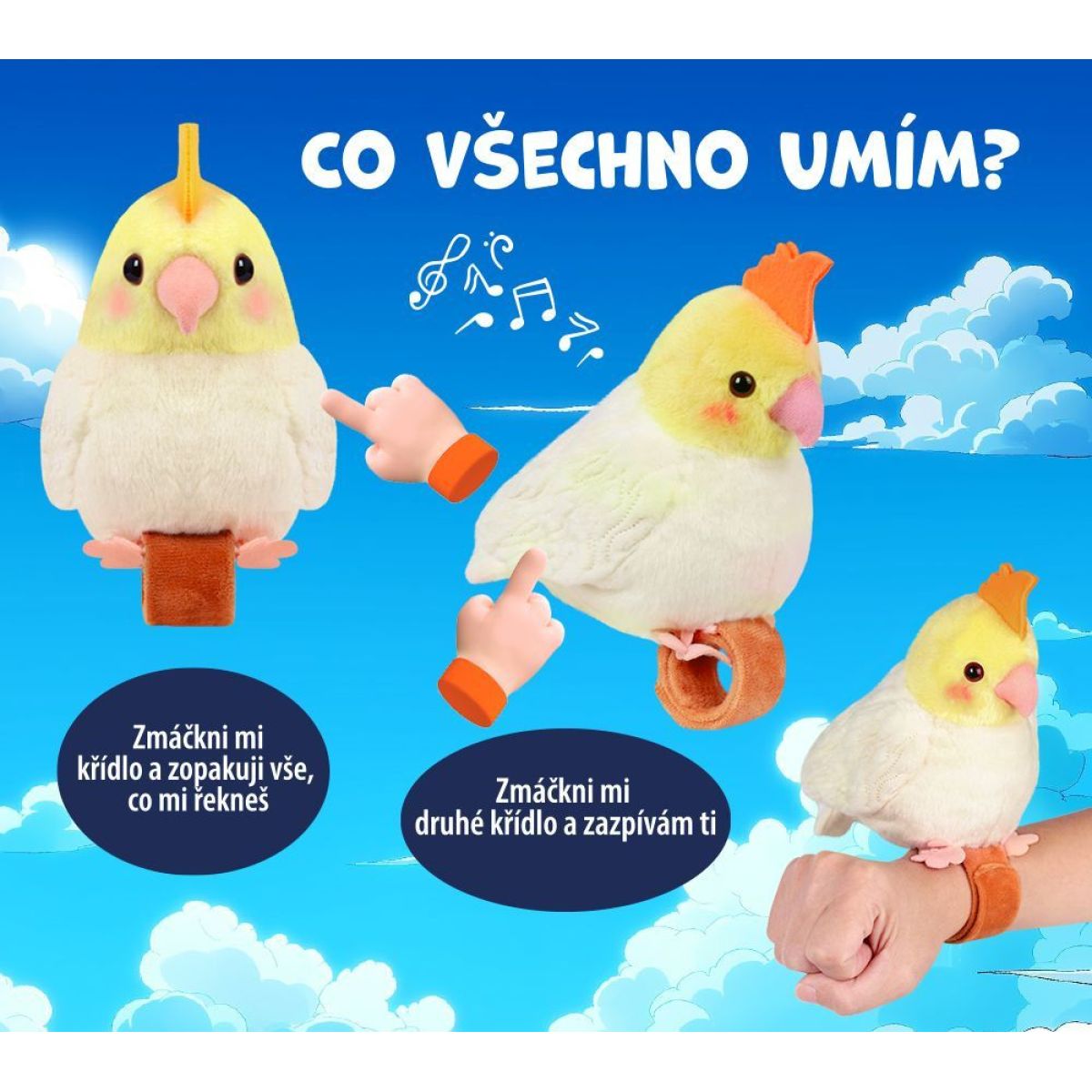 Mac Toys Steppos Opakující a zpívající ptáček