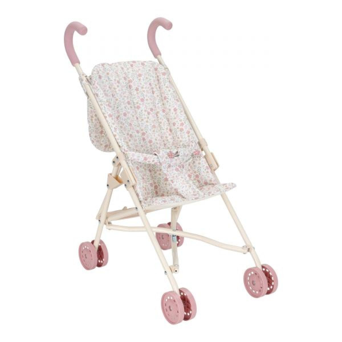 Little Dutch Kočárek pro panenky golfky skládací Soft Flowers