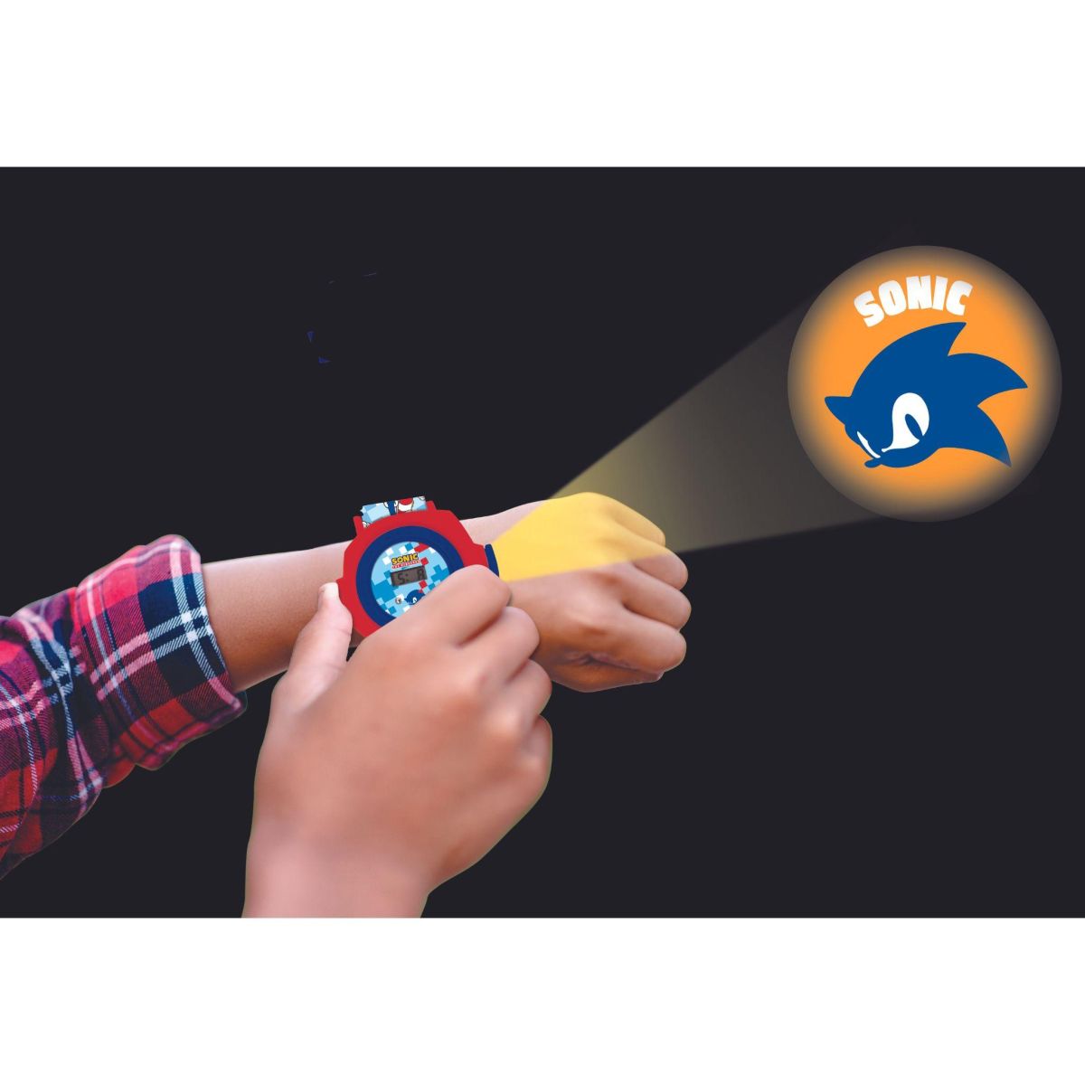 Lexibook Digitální promítací hodinky Sonic s 20 obrázky