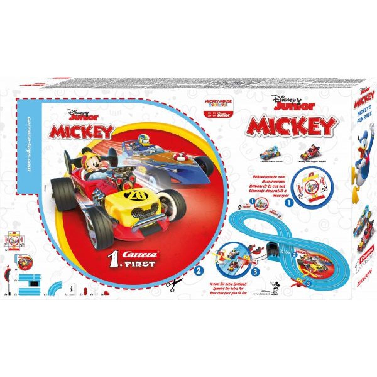 Carrera FIRST 63045 Autodráha Mickey s Fun Race 240 cm