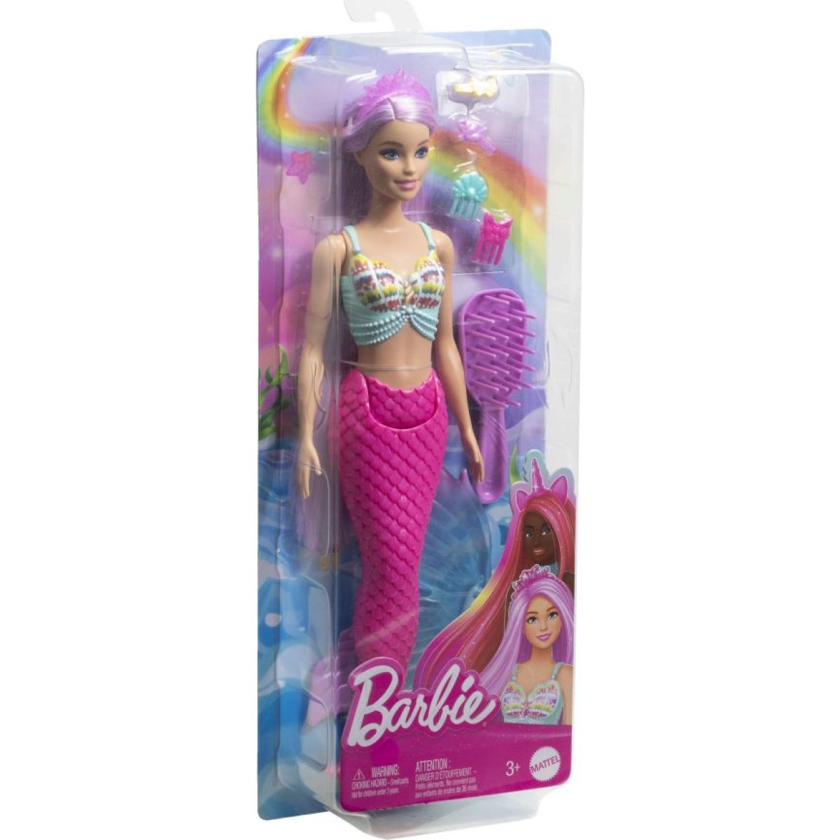 Mattel Barbie pohádková panenka s dlouhými vlasy - mořská panna
