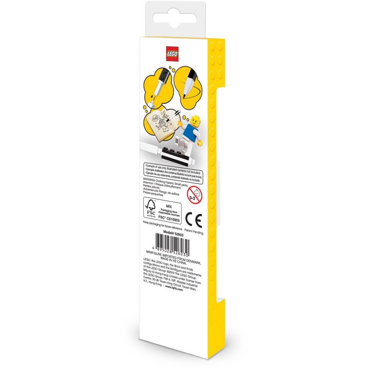 LEGO® Mechanická tužka s minifigurkou černá
