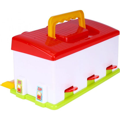 Teddies Garáž s autíčky 3 kusy a doplňky