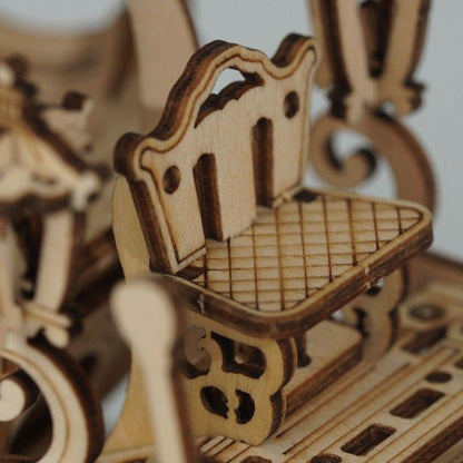 RoboTime dřevěné 3D puzzle Pohádkový kočár