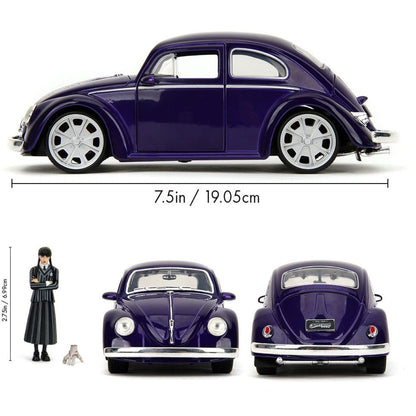 Jada Wednesday auto 1972 VW Beetle 1:24 a figurka Wednesday