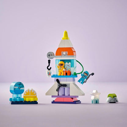 LEGO® DUPLO® 10422 Vesmírné dobrodružství s raketoplánem 3 v 1
