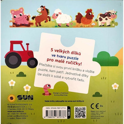 SUN Čti a skládej puzzle: Zvířátka na statku
