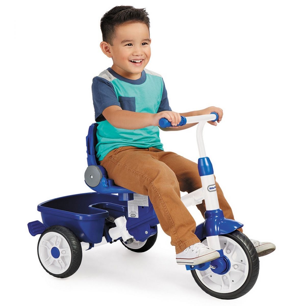 Little Tikes Tříkolka Perfect Fit 4 v 1 tmavě modrá