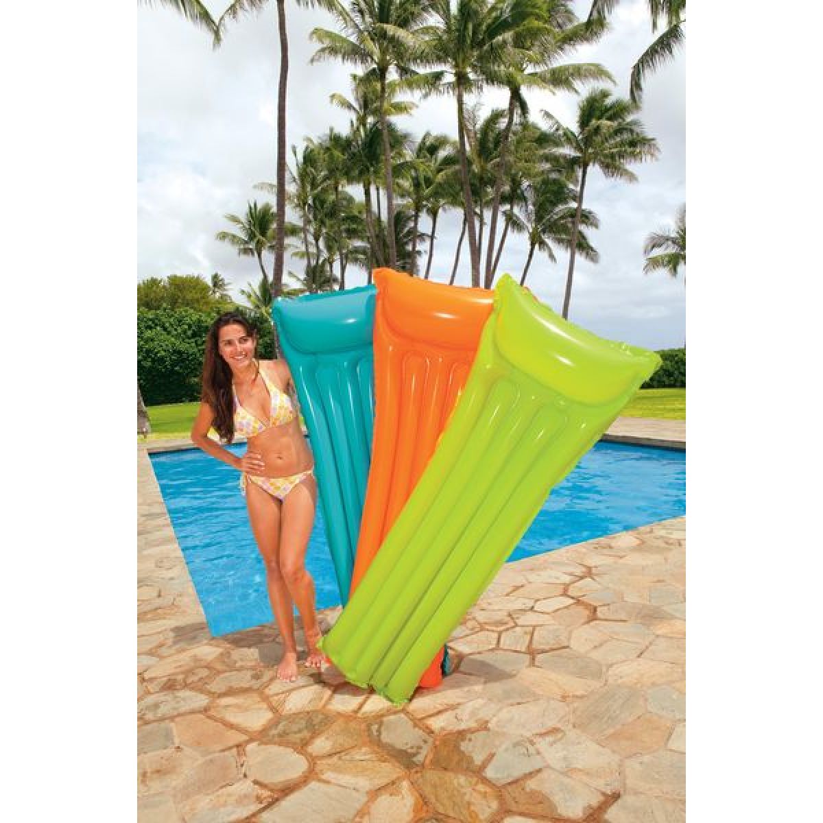 Intex 59703 Nafukovací matrace 183 x 69 cm - Zelená