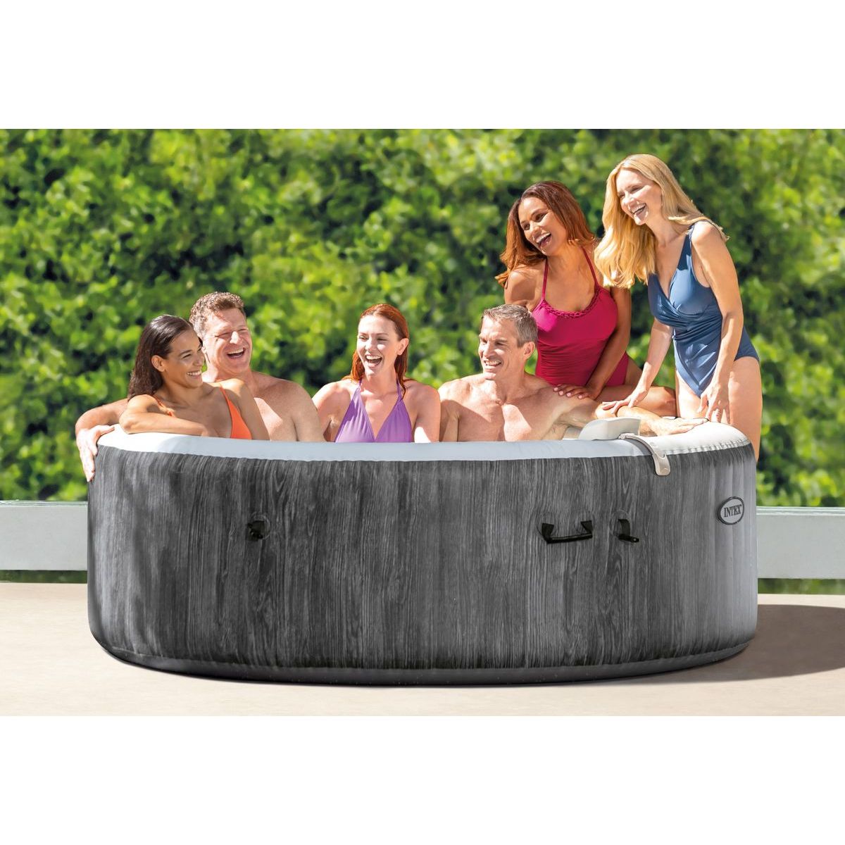 Intex 28442NP Vířivka PureSpa™ Greywood Bubble Deluxe pro 6 osob