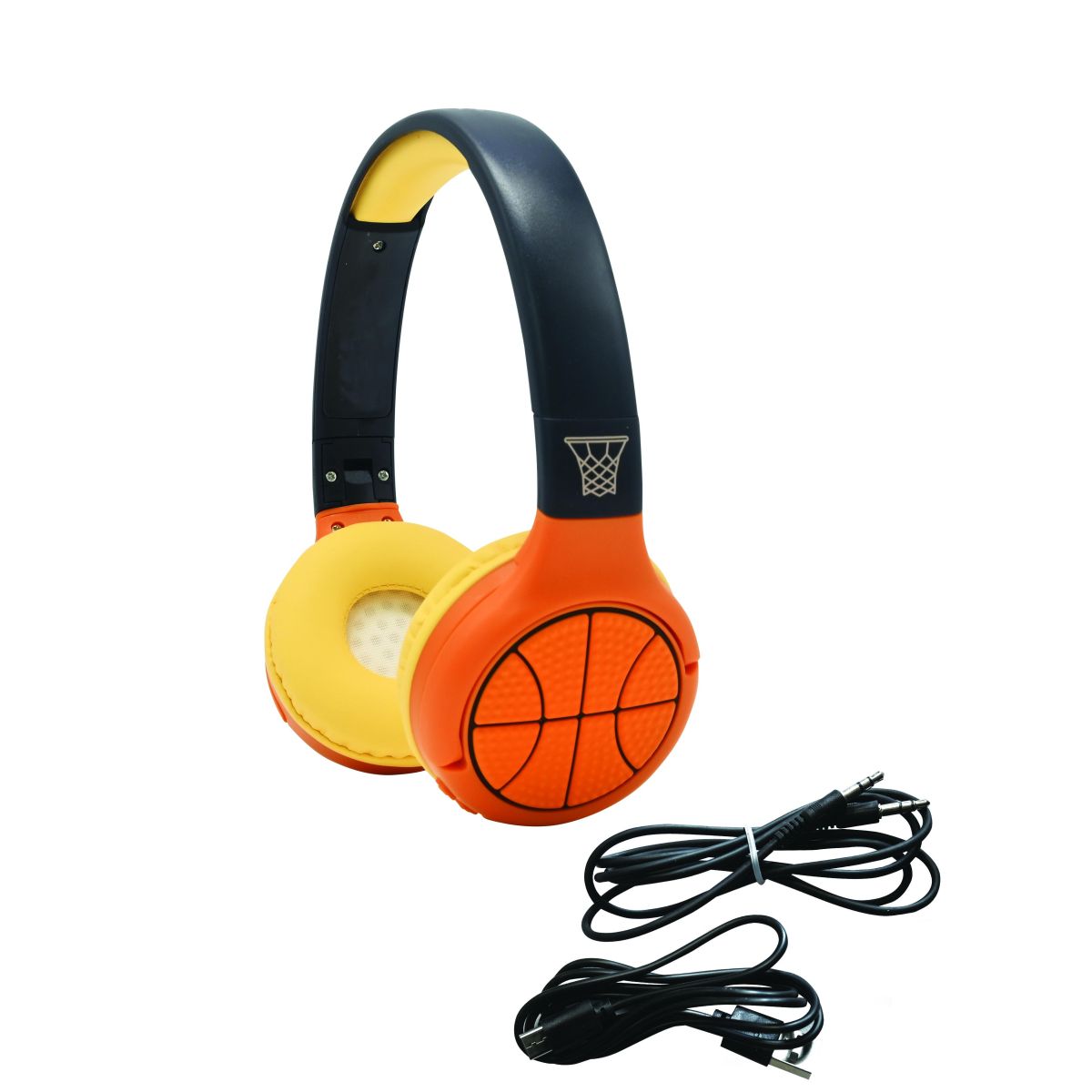 Lexibook 2v1 bluetooth skládací sluchátka Basketbal s limitem hlasitosti