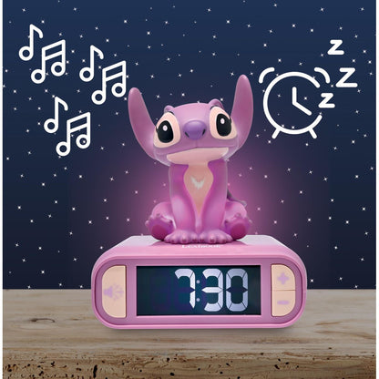 Lexibook Budík Stitch Angel se svítící figurkou