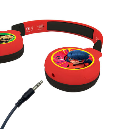 Lexibook 2v1 bluetooth skládací sluchátka Kouzelná Beruška s limitem hlasitosti