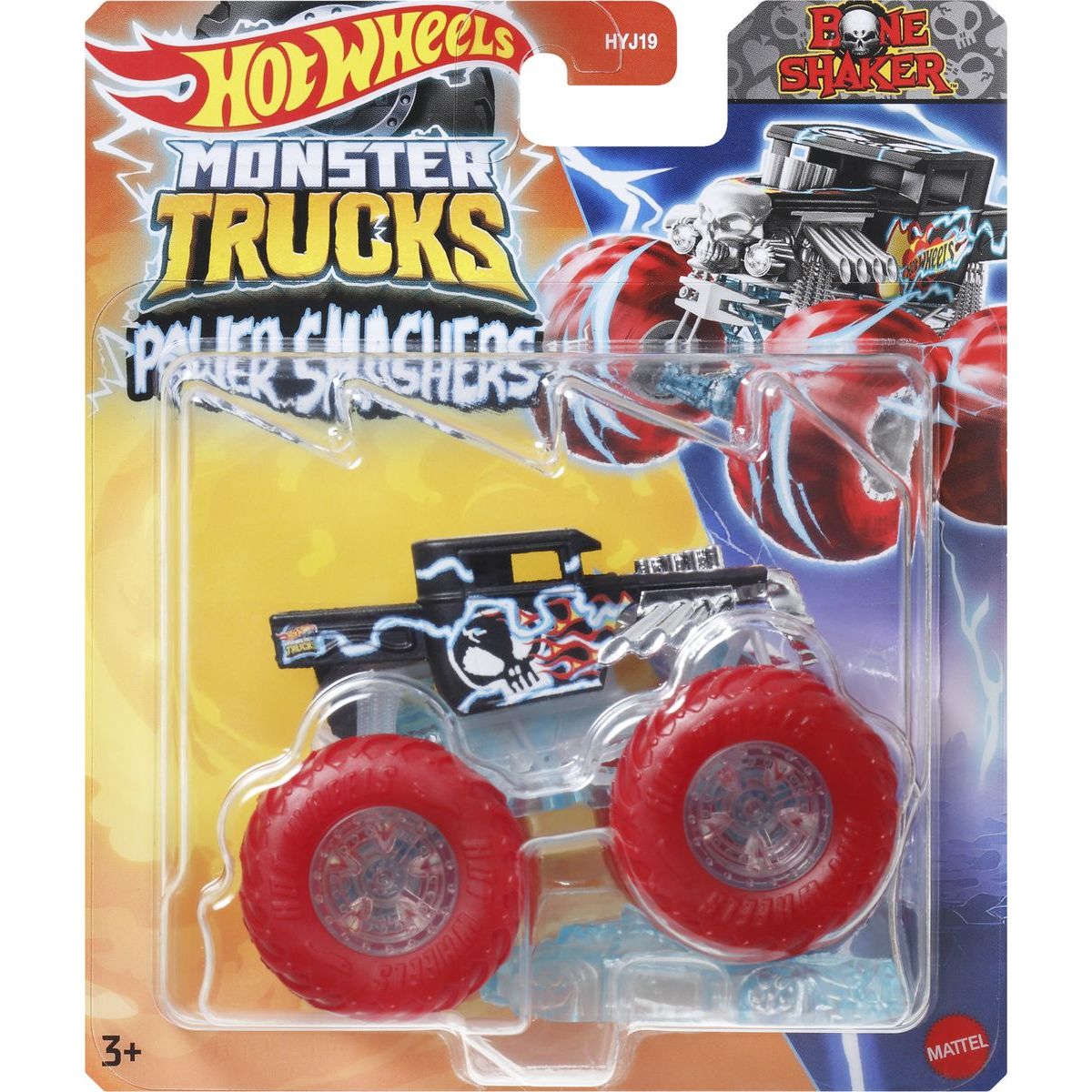 Hot Wheels Monster Trucks Power Smashers truck červená kola