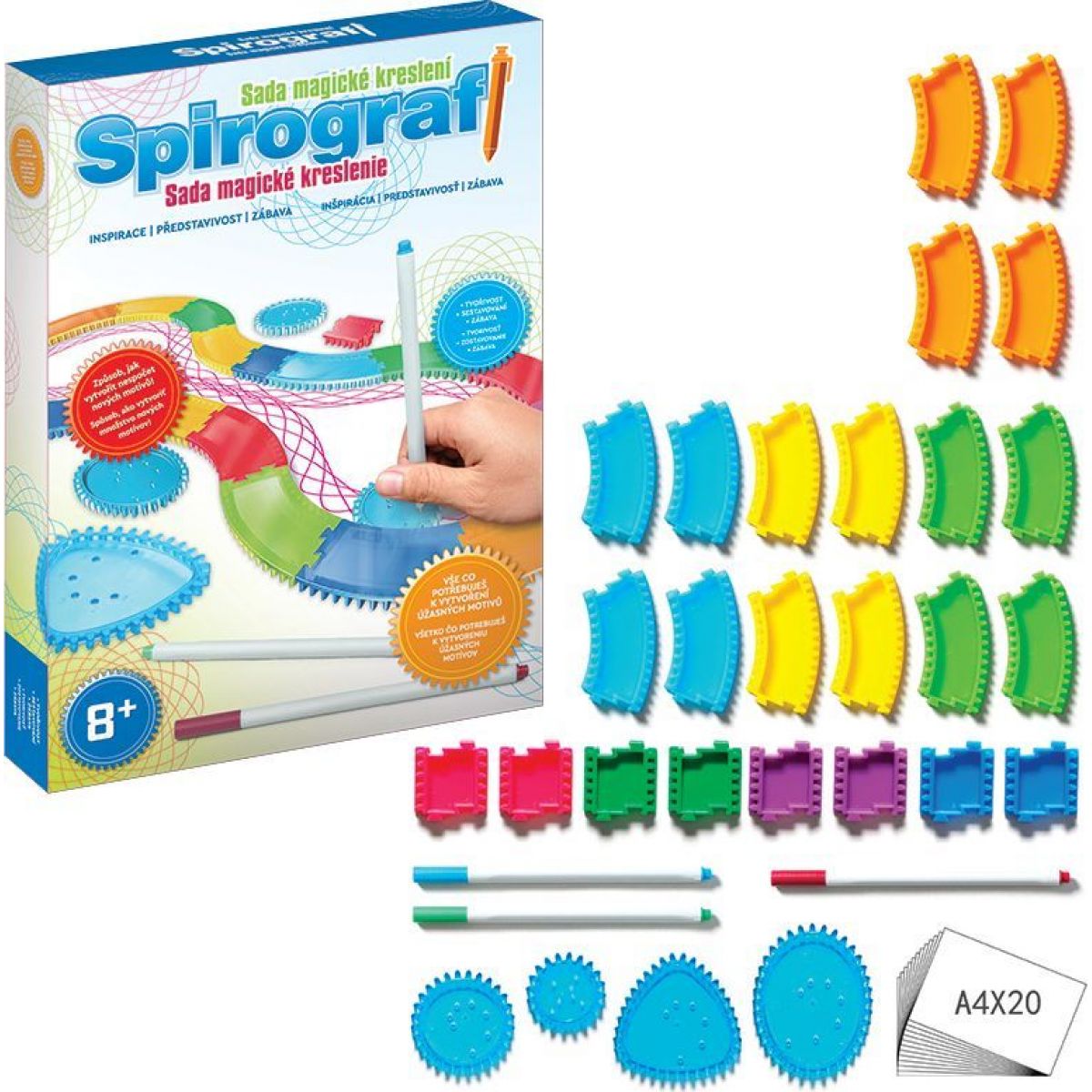 Skládací mandala spirograf