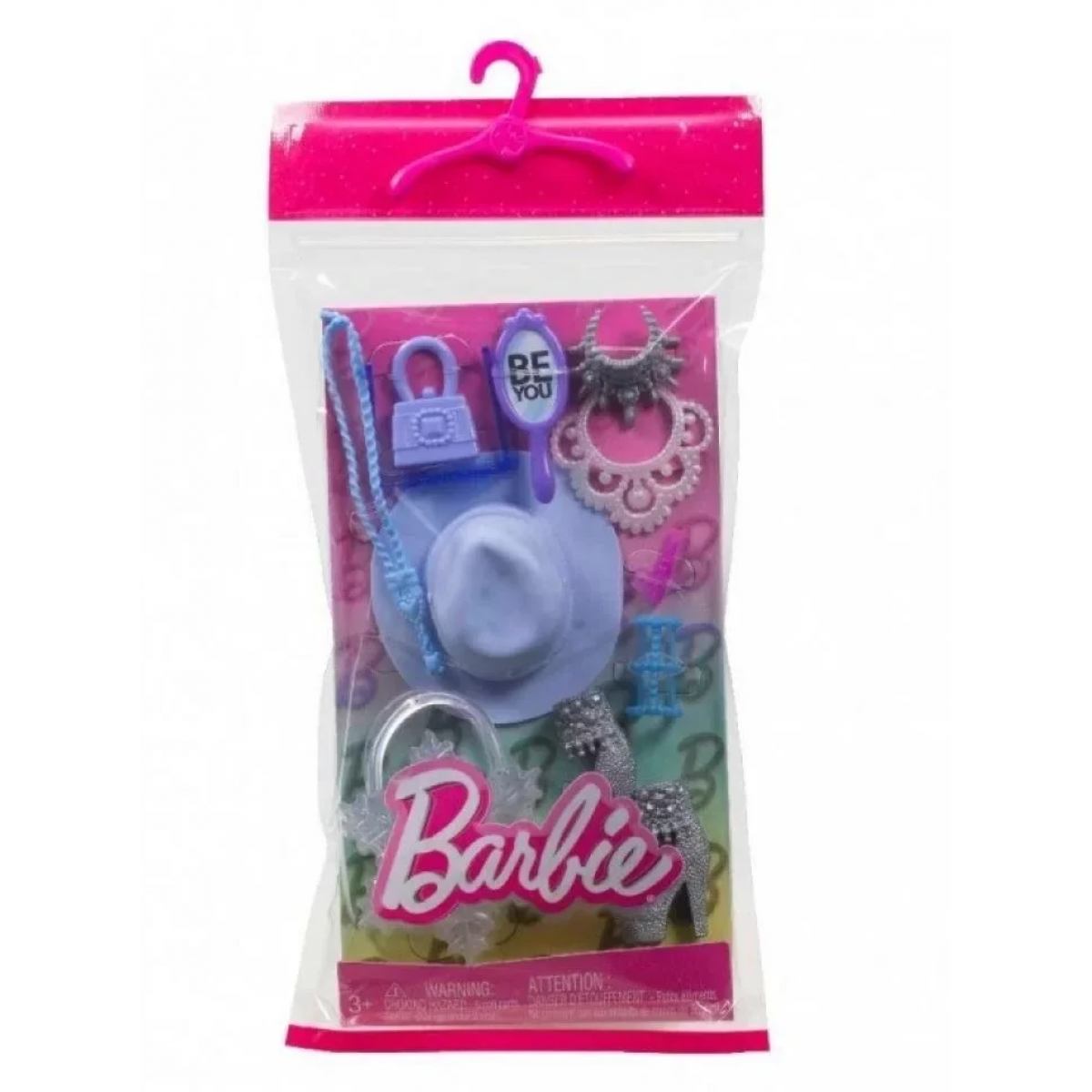 Mattel Barbie obleček s doplňky v praktickém balení HWV75