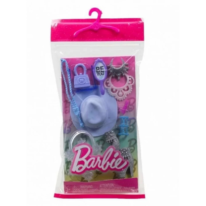 Mattel Barbie obleček s doplňky v praktickém balení HWV75