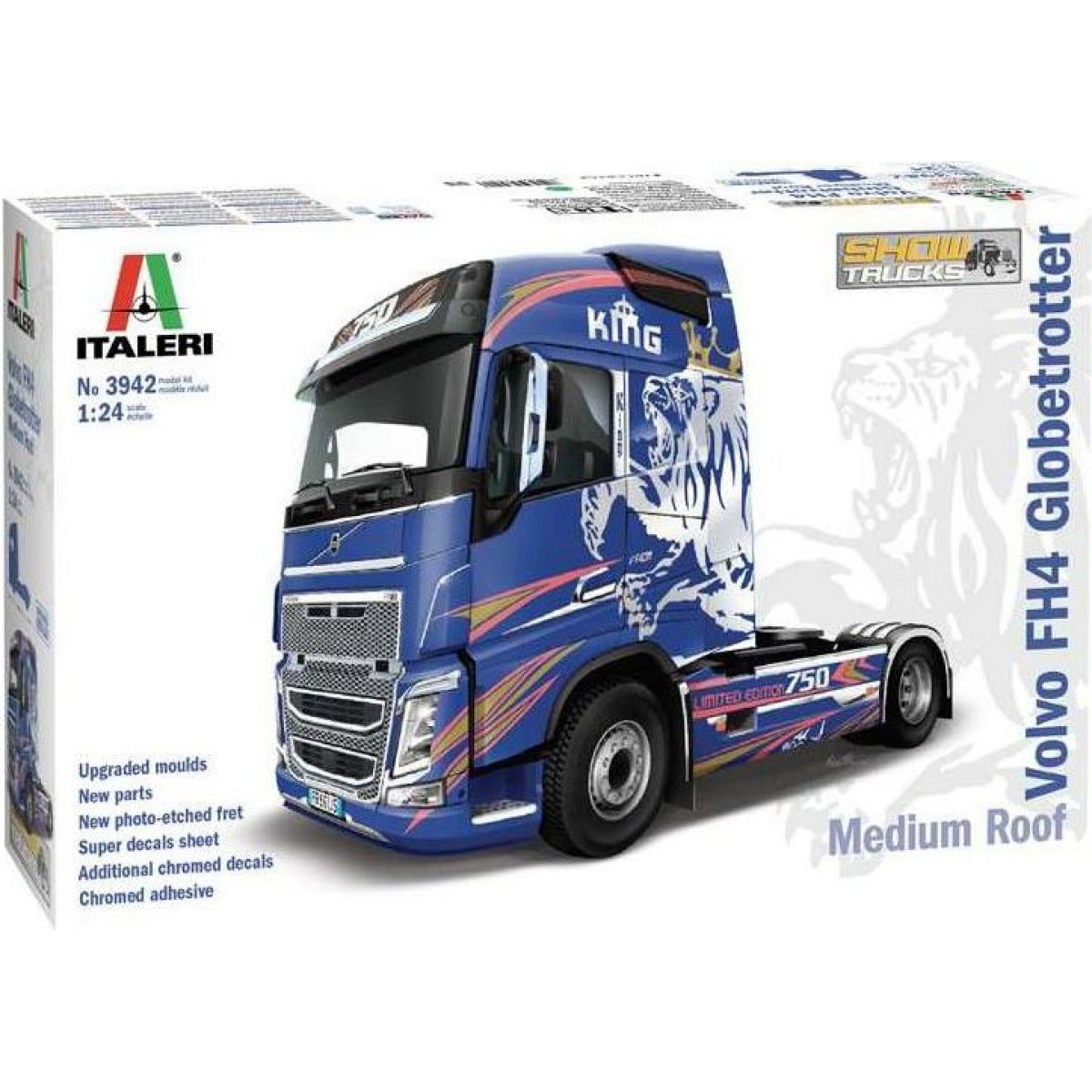 Italeri Model Kit truck 3942 Volvo FH4 Globetrotter Medium Roof 1:24