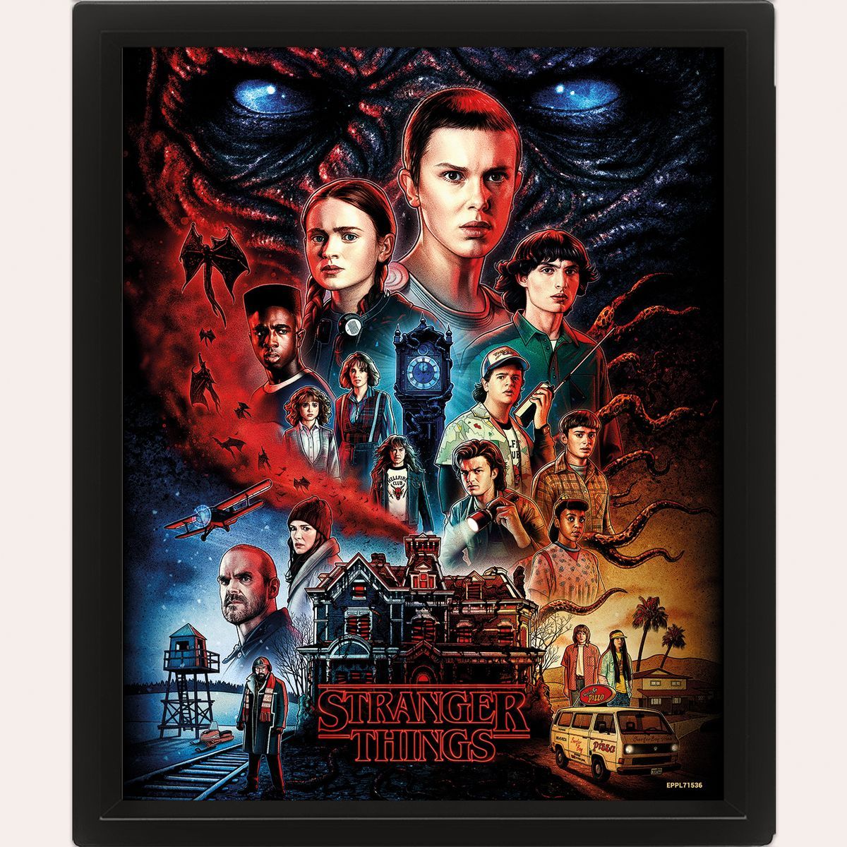 3D Obraz Stranger Things Vecna - Poškozený obal
