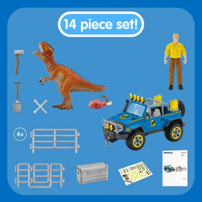 Schleich 41464 Terénní vůz s venkovním výběhem pro dinosaura