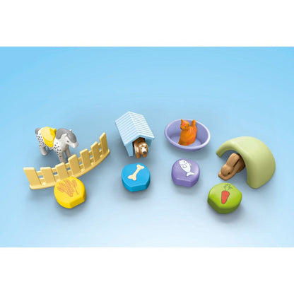PLAYMOBIL® 71690 1.2.3: Ustájení zvířat s dávkovačem krmiva