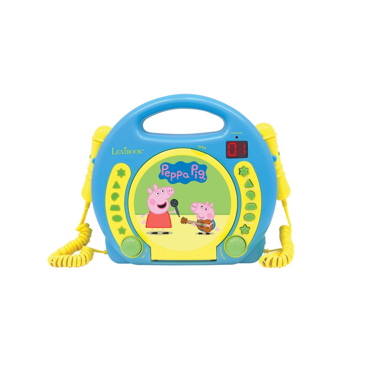 Lexibook CD přehrávač Prasátko Peppa se 2 mikrofony