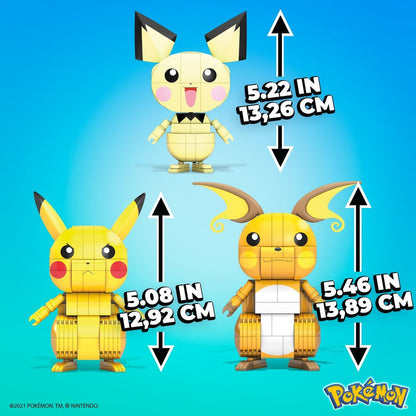 Mega Construx Postav a vystav si Pikachu a jeho vývojové Trio