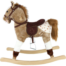 Teddies Kůň houpací světle hnědý plyš 71cm