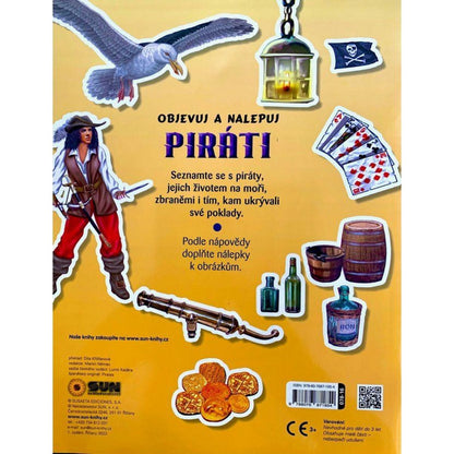 Piráti kniha plná samolepek