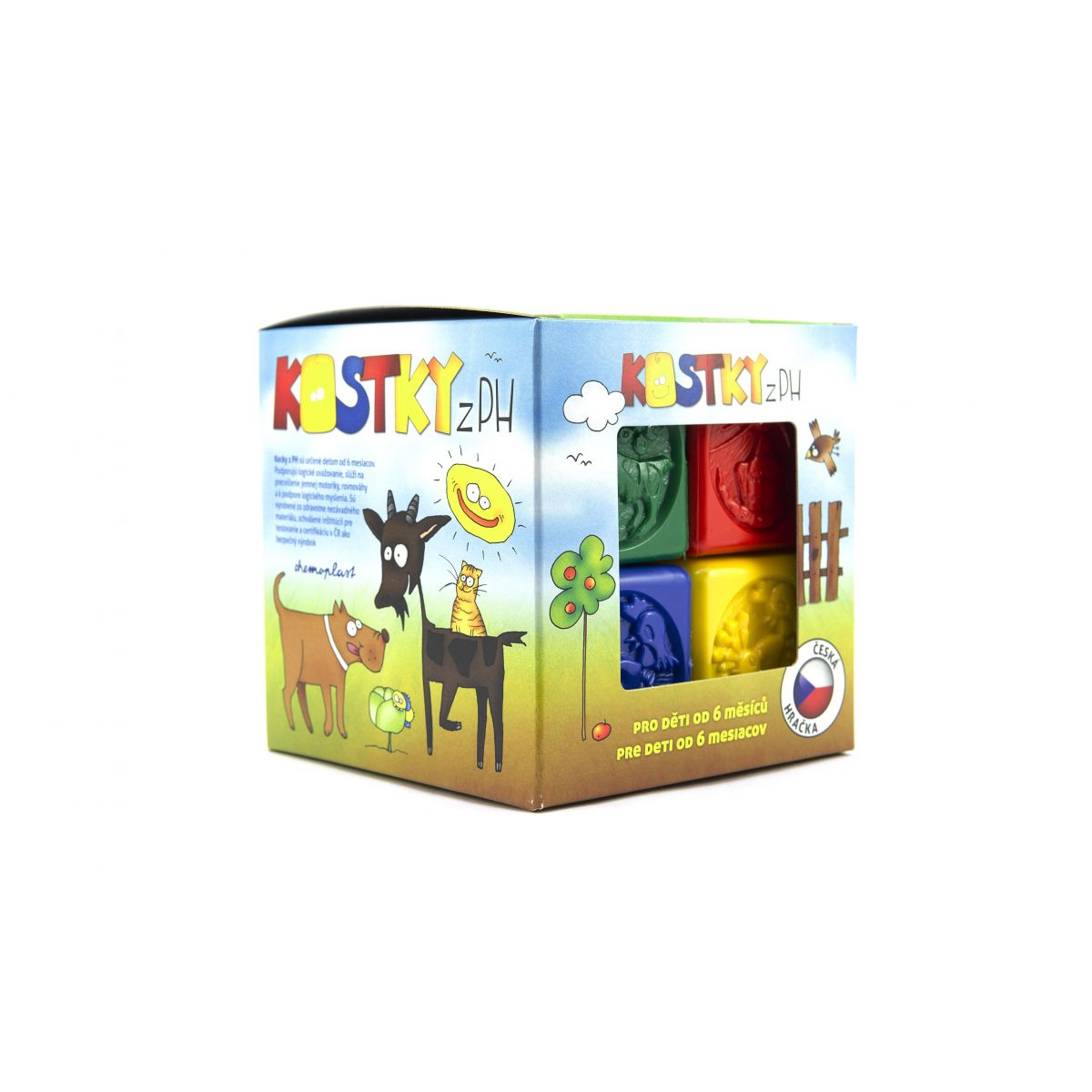 Teddies Plastové obrázkové kostky