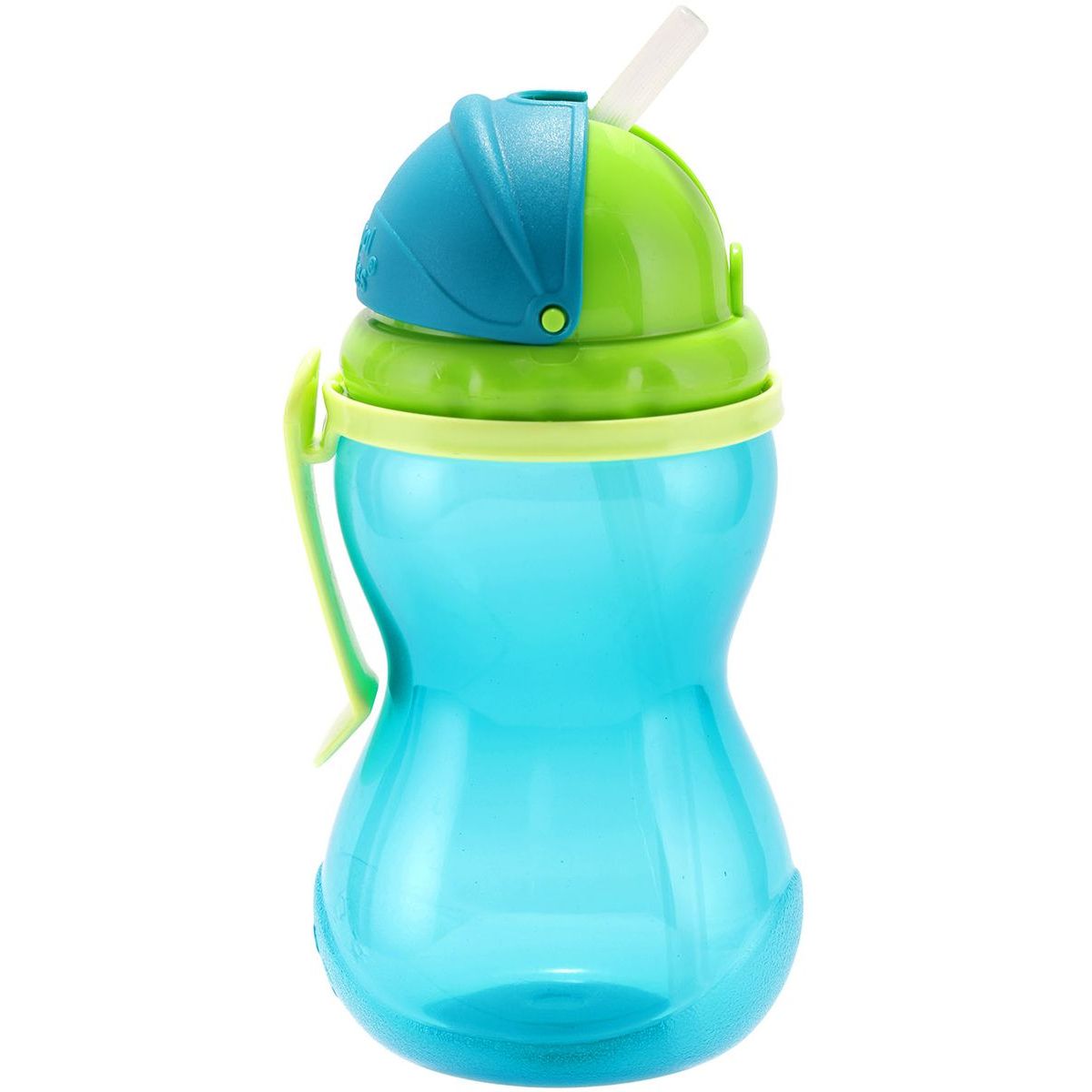 Canpol babies Láhev sportovní se slámkou 370 ml modrá