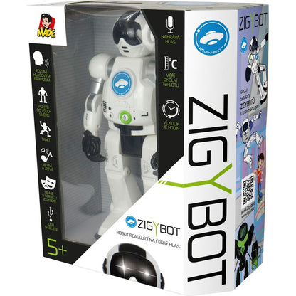 Made Interaktivní robot Zigy - Černý
