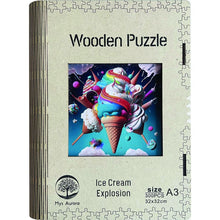 Epee Wooden puzzle Ice Cream Explosion A3