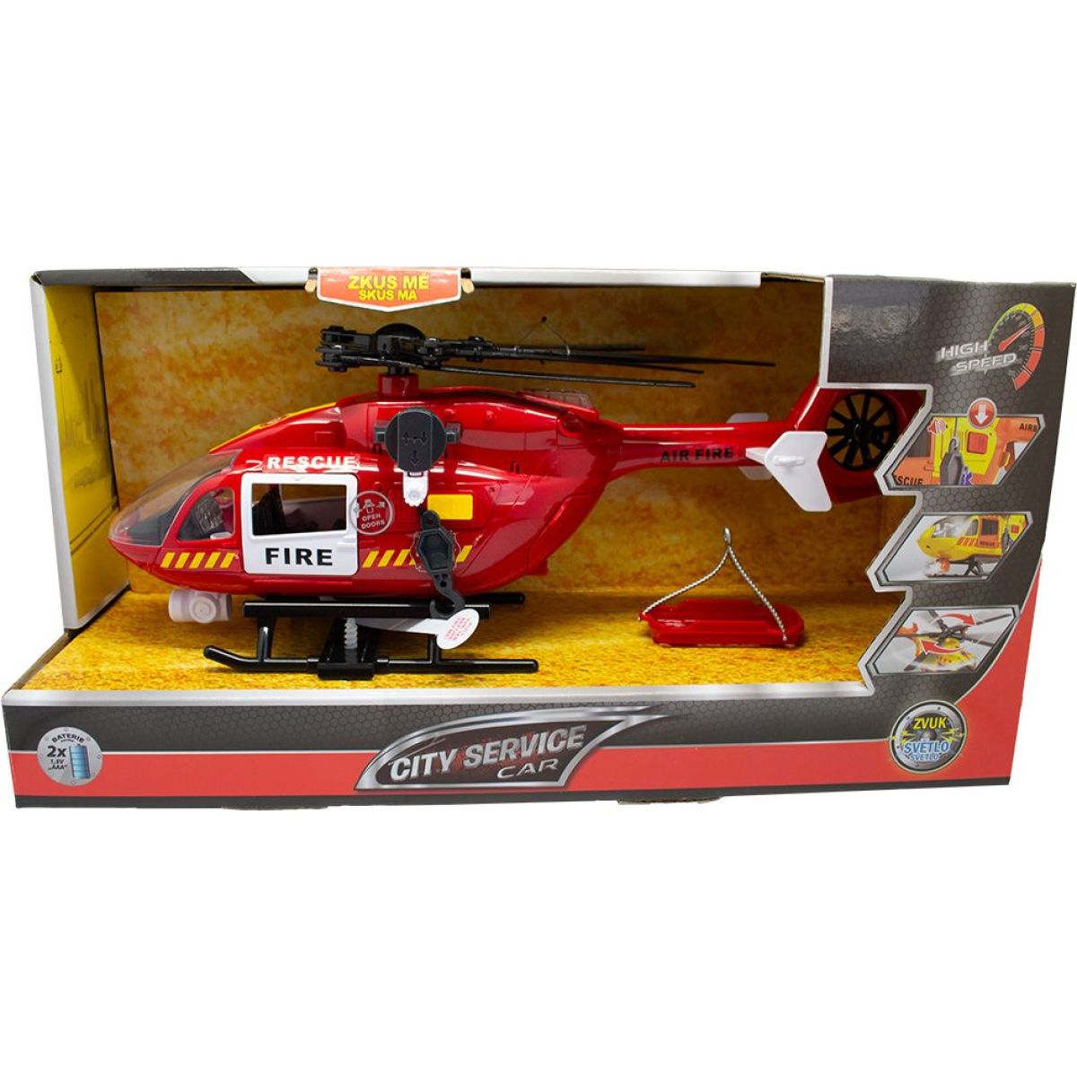 Sparkys CITY SERVICE CAR - 1:12 Hasičský vrtulník