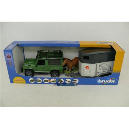 Bruder 02592 Land Rover + přepravník na koně