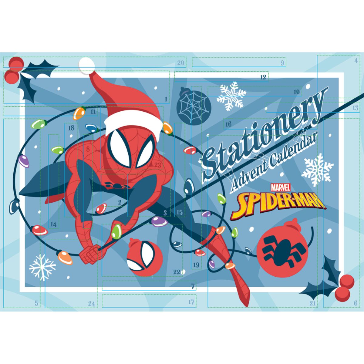 Spiderman adventní kalendář (papírenský) - Poškozený obal