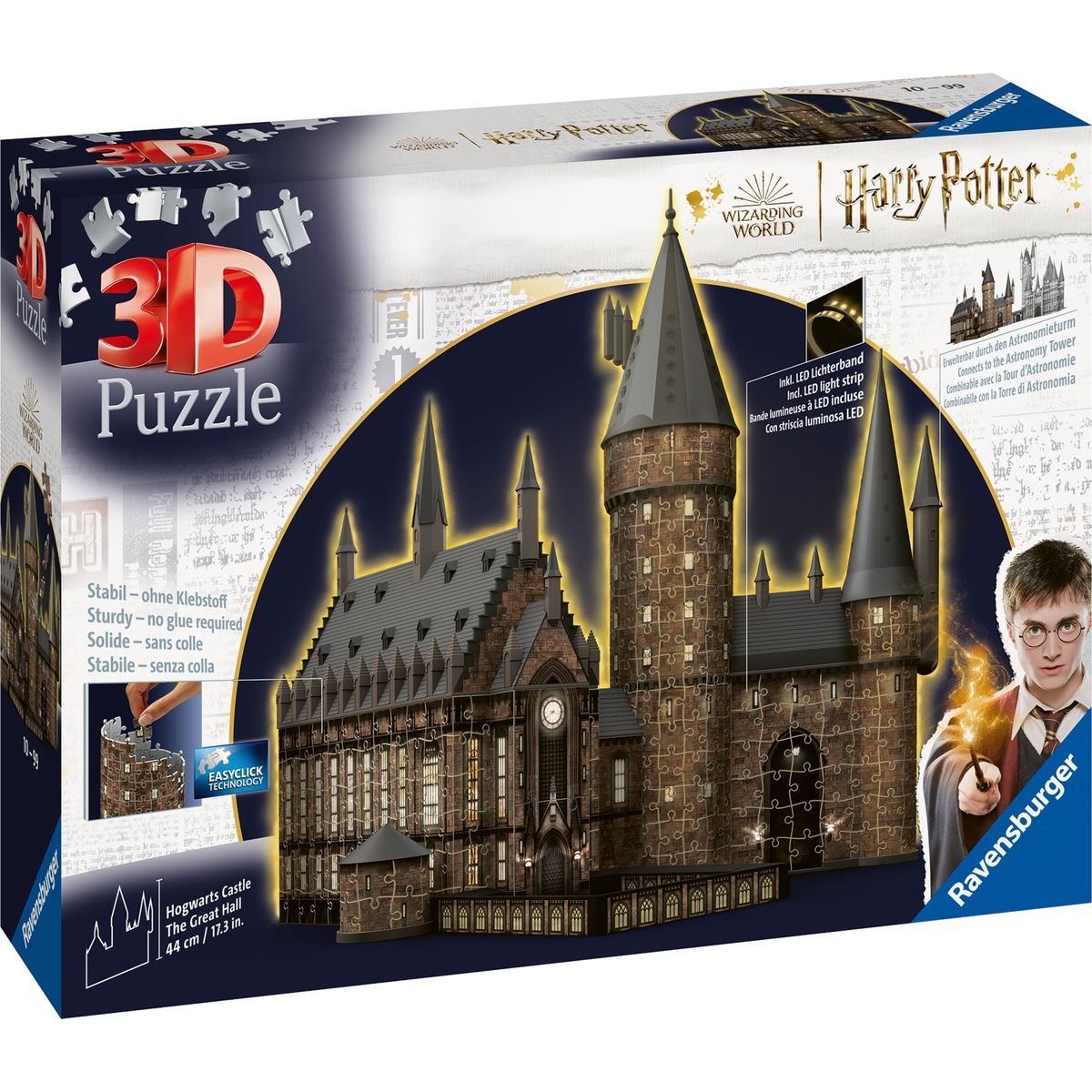 Ravensburger 115501 Harry Potter Bradavický hrad Velká síň Noční edice 540 dílků