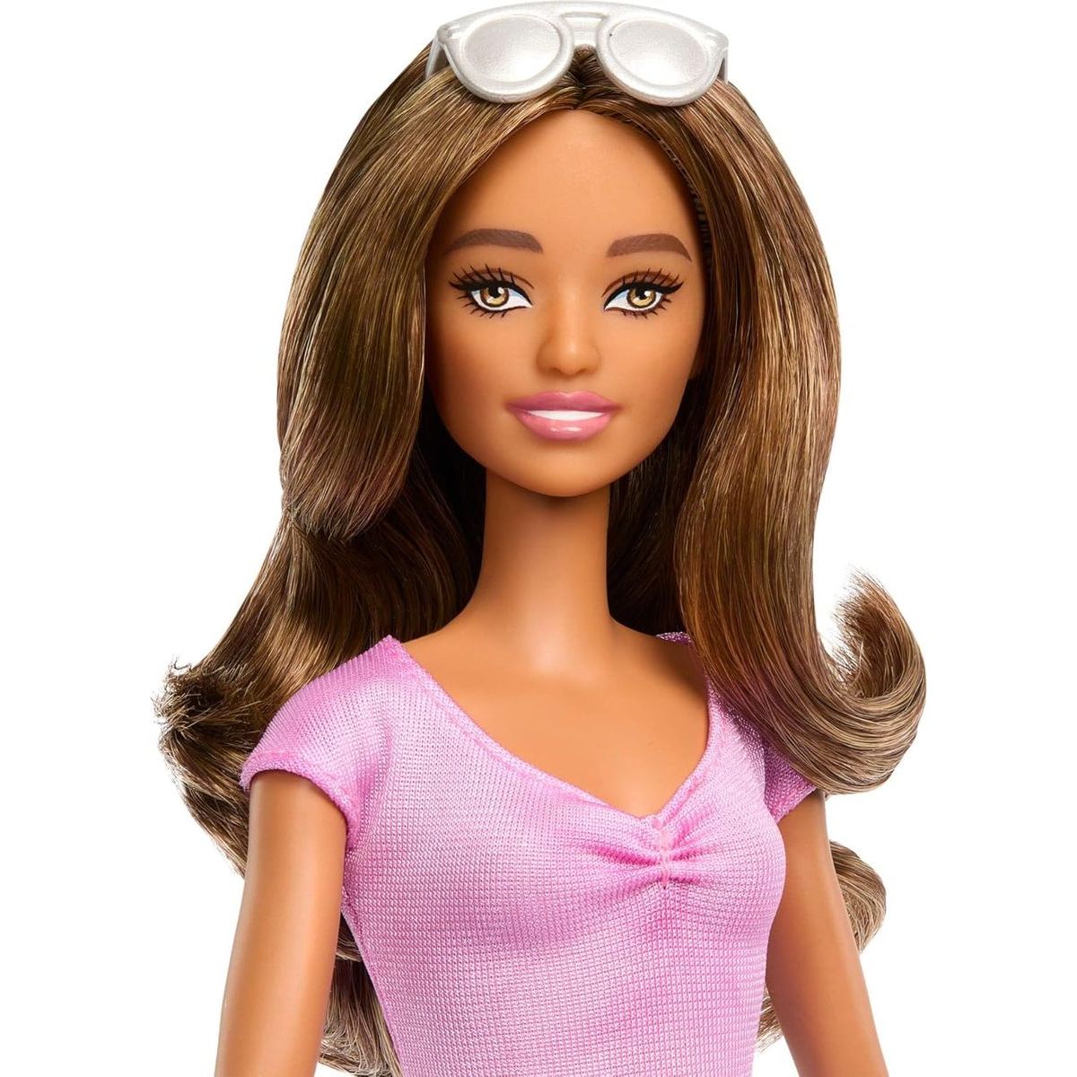 Barbie Modelka - fialová sukně s volánky